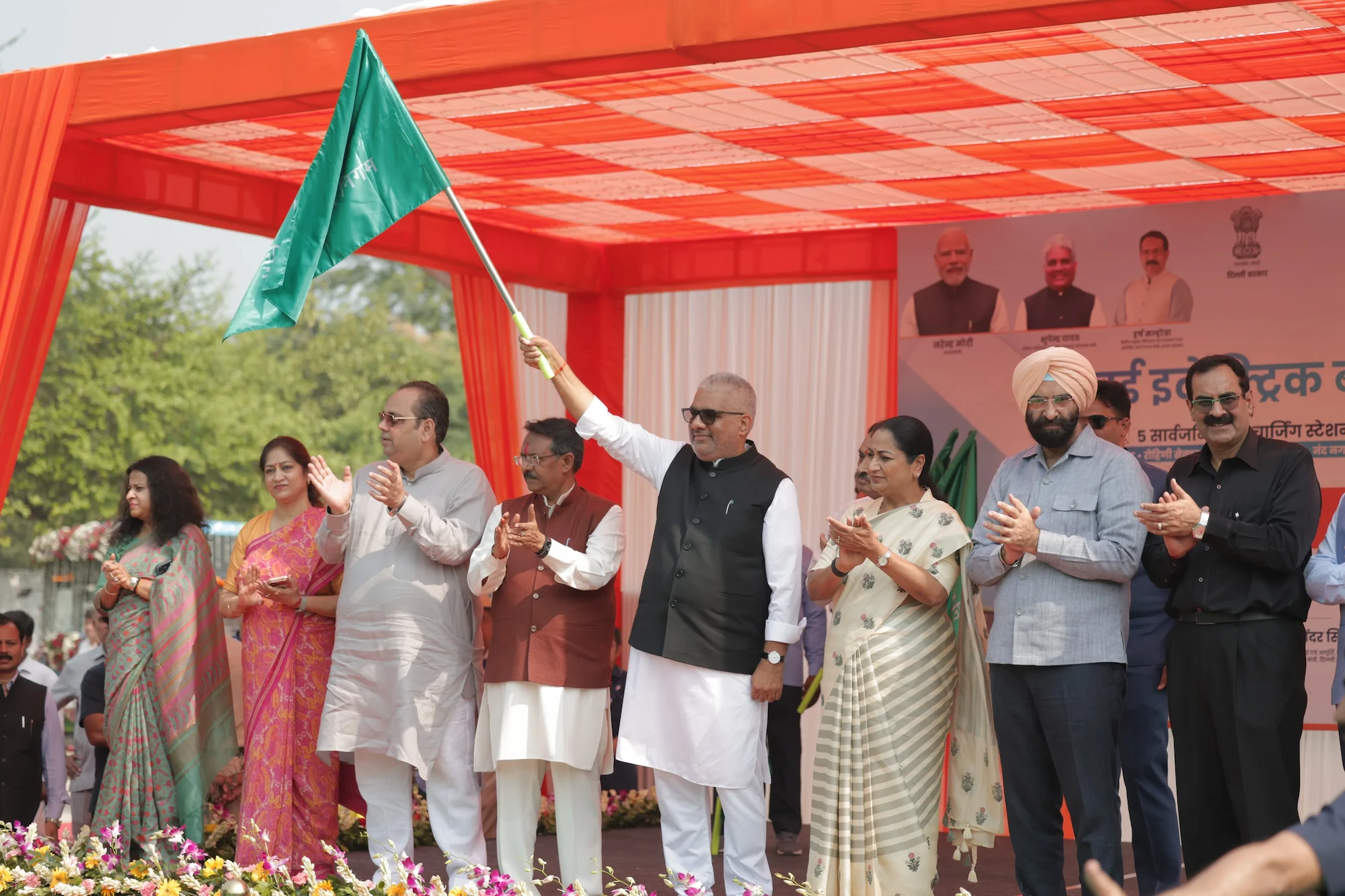 Union Environment Minister Bhupender Yadav and CM Rekha Gupta Flag Off 150 New Electric Buses Under Seva Sankalp Abhiyan; Delhi&rsquo;s E-Bus Fleet Reaches 5,238